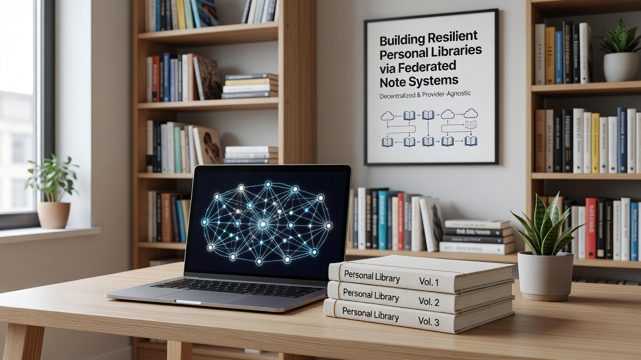 Building Resilient Personal Libraries Through Federated Note Systems Without Reliance on Single Providers