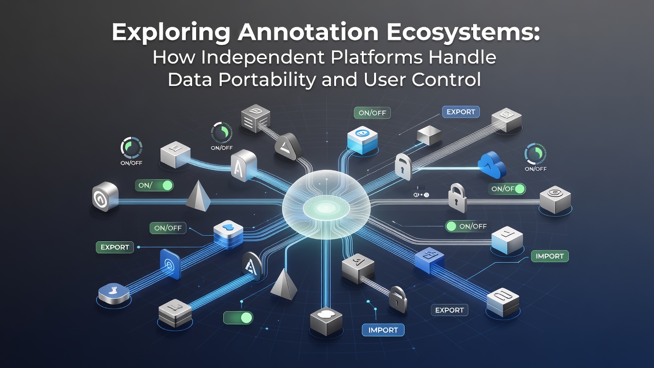 Exploring Annotation Ecosystems: How Independent Platforms Handle Data Portability and User Control