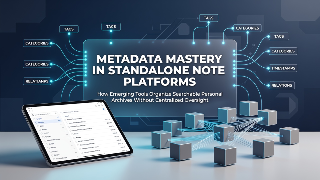 Metadata Mastery in Standalone Note Platforms: How Emerging Tools Organize Searchable Personal Archives Without Centralized Oversight