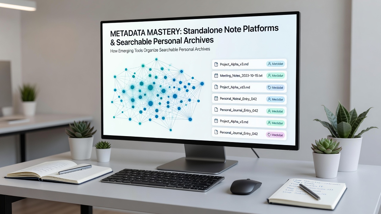 Example of searchable archive interface powered by standalone metadata tools